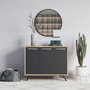 Hanah Home Piffa Armario Multiusos Roble y Antracita
